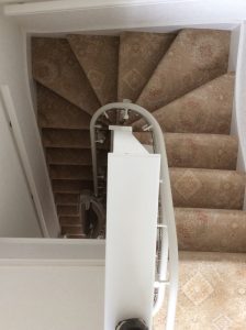 Curved Rail Stairlift